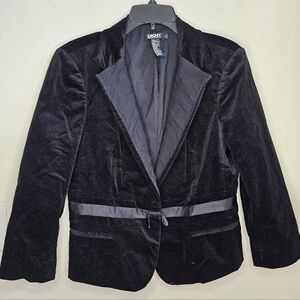 DKNY Vintage Black Velvet Blazer